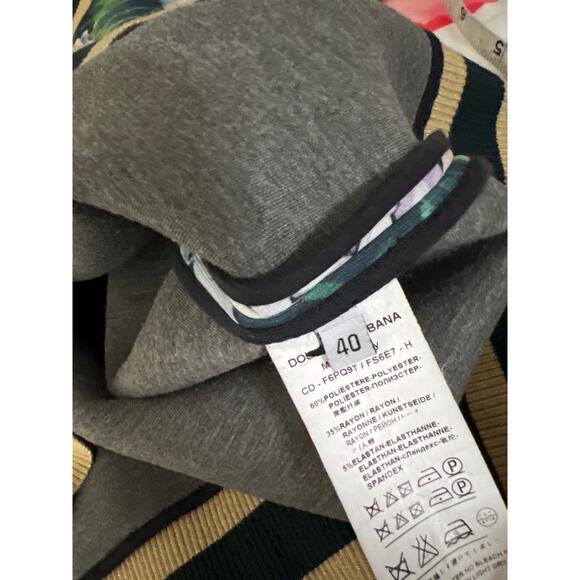 Dolce & Gabbana Women’s Floral Print Bomber Jacket IT 40 / US 4 Small - Picture 5 of 7